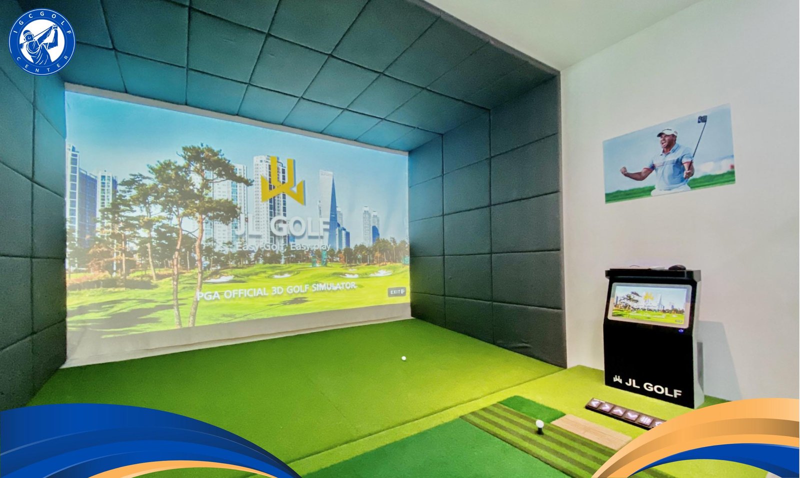 Phòng tập golf trong nhà JL Golf Academy cao cấp