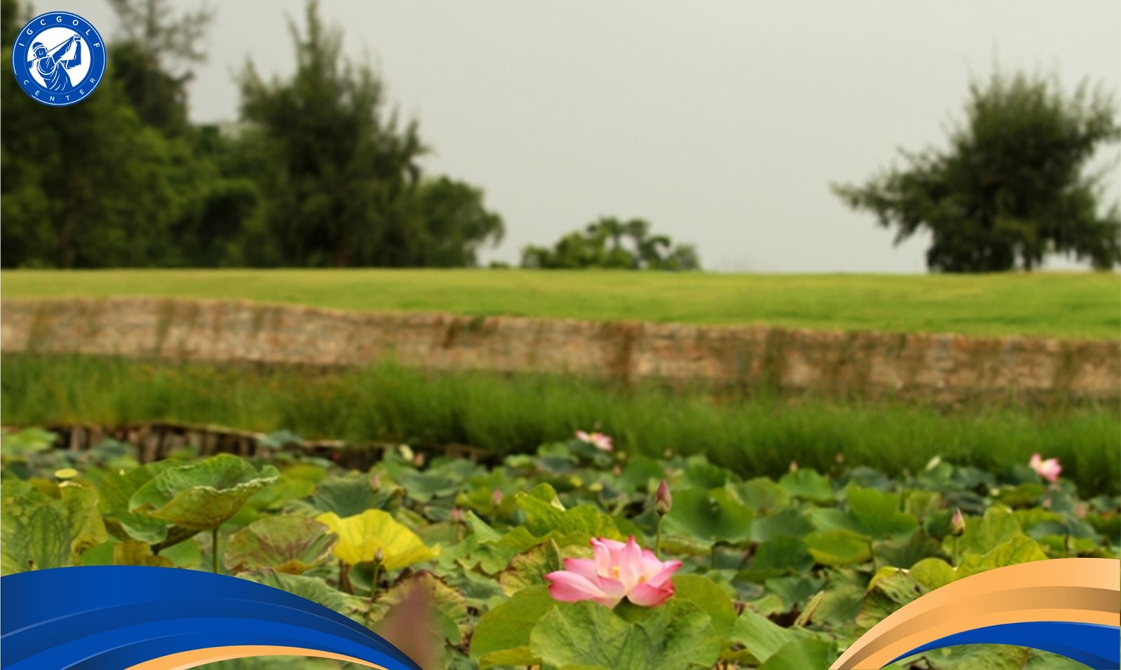 thiết kế hồ nước trong sân golf Paradise