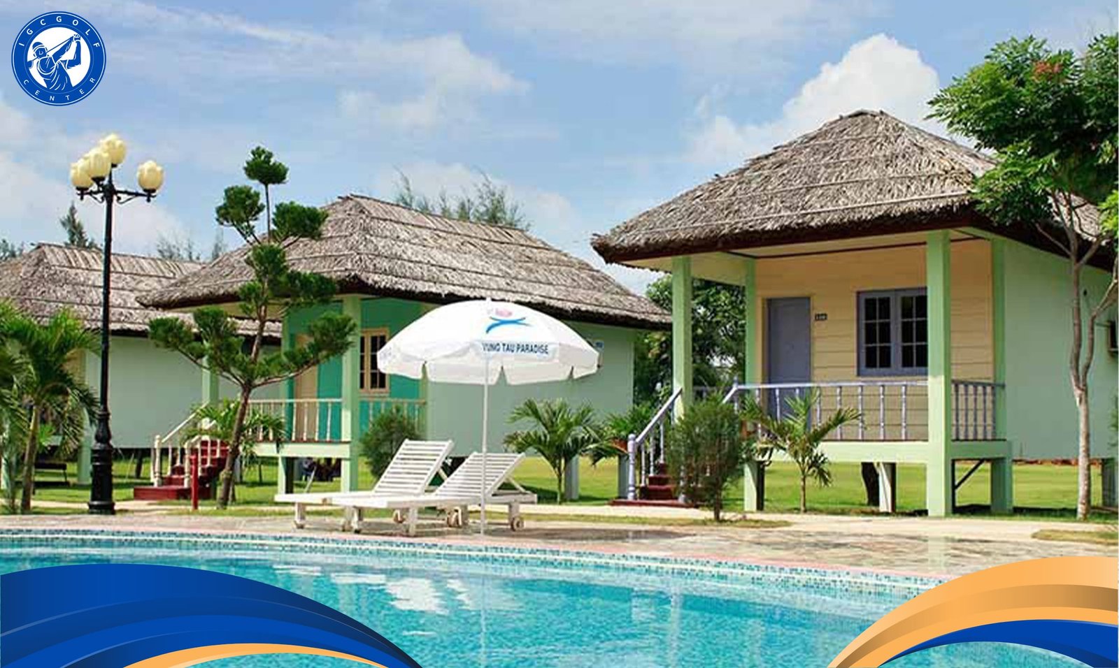 nhà rông tại Paradise Golf Resort