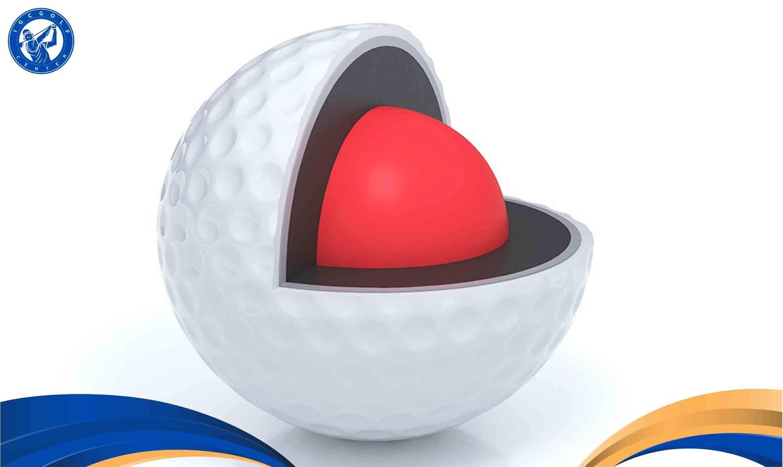 Bóng golf 2 lớp