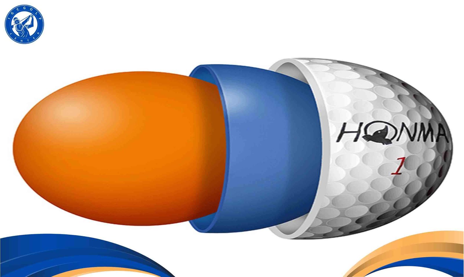 Bóng golf 3 lớp