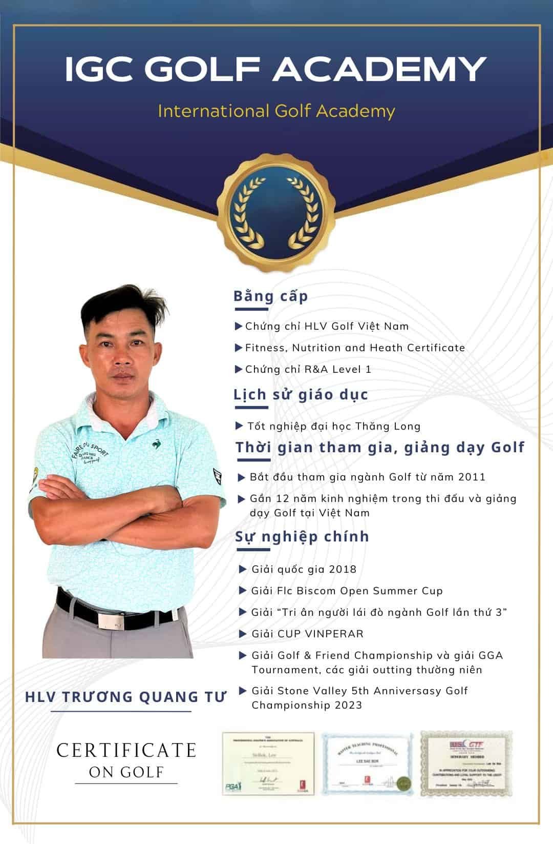 huấn luyện viên trương quang tư